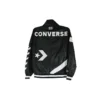 Chaqueta con capucha y logotipo deportiva informal Negra