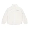 Chaqueta con cuello alto holgado y logotipo Stay Warm, tallas asiáticas, «Blanco»