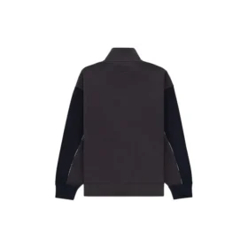 Chaqueta con cuello alto y bandas reflectantes, color morado