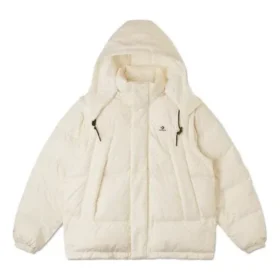 Chaqueta corta de plumón premium, tallas asiáticas, «Egret»