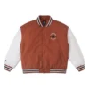 Chaqueta de béisbol acolchada, tallas asiáticas «Blanco marrón»