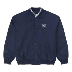 Chaqueta de béisbol con logotipo, tallas asiáticas «Azul marino»