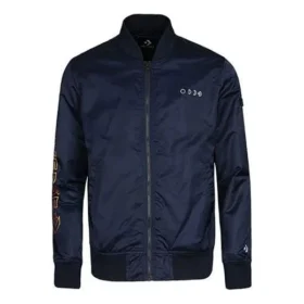 Chaqueta de béisbol deportiva informal con cuello alto, tallas asiáticas «Navy»