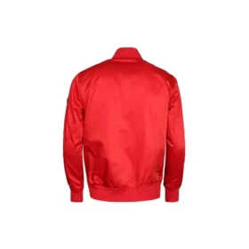Chaqueta de béisbol deportiva informal con cuello alto Tallas asiáticas «Rojo»