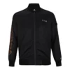 Chaqueta de béisbol deportiva informal con cuello de pie, tallas asiáticas «Negro»