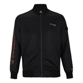 Chaqueta de béisbol deportiva informal con cuello de pie, tallas asiáticas «Negro»