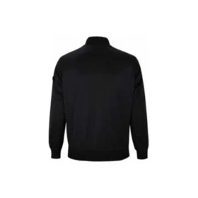 Chaqueta de béisbol deportiva informal con cuello de pie, tallas asiáticas «Negro»