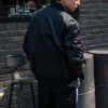 Chaqueta de béisbol deportiva informal con cuello de pie, tallas asiáticas «Negro»