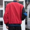 Chaqueta de béisbol Tallas asiáticas «Azul Rojo Negro»