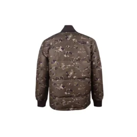 Chaqueta de cuello alto con estampado de camuflaje, talla asiática «Verde camuflaje»