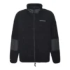Chaqueta de cuello alto Converse Splicing Stay Warm para hombre, color negro