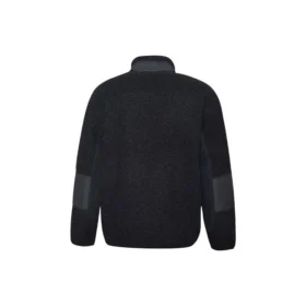 Chaqueta de cuello alto Converse Splicing Stay Warm para hombre, color negro