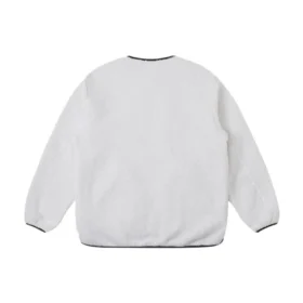 Chaqueta de entretiempo Sherpa, tallas asiáticas, «Blanco y negro»