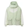 Chaqueta de invierno con capucha, cortavientos y aislante, tallas asiáticas «Teal»