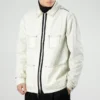 Chaqueta de manga larga con bolsillos tejidos, tallas asiáticas «Blanco»