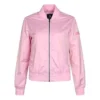 Chaqueta de manga larga con cuello alto, tallas asiáticas «Rosa»