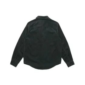 Chaqueta de pana tipo cargo deportiva Converse para hombre, color negro