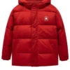 Chaqueta de plumón con logotipo estampado «Red White»