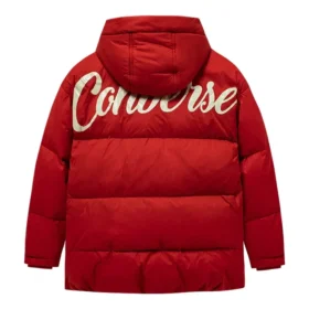 Chaqueta de plumón con logotipo estampado «Red White»