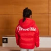 Chaqueta de plumón con logotipo estampado «Red White»
