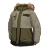 Chaqueta de plumón de gama alta, tallas asiáticas, «Army Green»