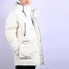 Chaqueta de plumón de media longitud Tallas asiáticas «Blanca»