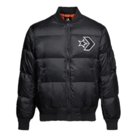Chaqueta de plumón, tallas asiáticas «Negro Blanco»