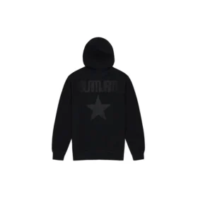 Chaqueta deportiva con capucha y logotipo trasero Converse x Slam Jam para hombre, color negro Chaqueta deportiva con capucha y logotipo trasero Converse x Slam Jam para hombre, color negro