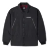 Chaqueta deportiva con solapa y estampado del logotipo de la serie de Año Nuevo, negro oscuro