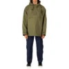 Chaqueta deportiva informal con capucha y media cremallera Converse x Kim Jones para hombre, verde militar