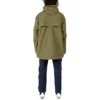 Chaqueta deportiva informal con capucha y media cremallera Converse x Kim Jones para hombre, verde militar