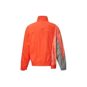 Chaqueta deportiva informal para hombre Converse x Feng Chen Wang con empalmes cruzados y colores contrastantes, naranja Chaqueta deportiva informal para hombre Converse x Feng Chen Wang con empalmes cruzados y colores contrastantes, naranja