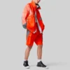 Chaqueta deportiva informal para hombre Converse x Feng Chen Wang con empalmes cruzados y colores contrastantes, naranja