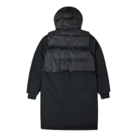 Chaqueta larga convertible de plumón, tallas asiáticas «Negro»