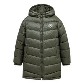 Chaqueta larga de plumón, tallas asiáticas «Olive Green»