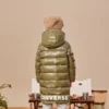 Chaqueta larga de plumón, tallas asiáticas «Olive Green»