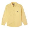 Chaqueta retro de manga larga con botones y tejido casual para hombre de Converse, color dorado