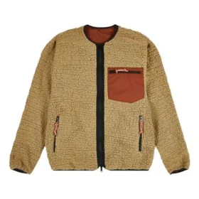 Chaqueta reversible de forro polar con logotipo Stay Warm