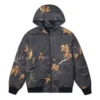 Chaqueta reversible Real Tree con estampado de hojas, tallas asiáticas «Negro»