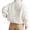 Chaqueta reversible Sherpa con cremallera completa, tallas asiáticas «Egret Black»