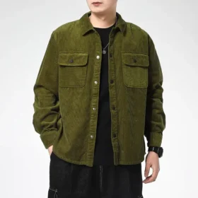 Chaqueta tipo camisa Asia Sizing «Olive Green»