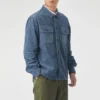 Chaqueta tipo camisa Asia Tallas «Lakeside Blue»