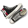 Chuck 70 Archival Stripes «Negro, Blanco, Rojo»