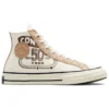 Chuck 70 con revestimiento de cuero, caña alta «Egret Champagne Tan»