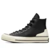 Chuck 70 de piel alta «Black Egret»