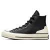 Chuck 70 de piel alta «Black Egret»