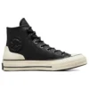 Chuck 70 de piel alta «Black Egret»