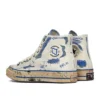 Chuck 70 High «ADER ERROR» – Blanco/Azul Imperial