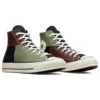 Chuck 70 High «Crafted Patchwork – Verde Trolled/Marrón Earth»