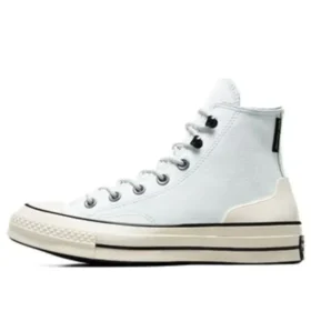 Chuck 70 High de piel «Blanco Beige»
